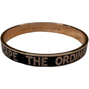 Kate Spade “Escape the Ordinary” Bangle (Rose Gold & Black)